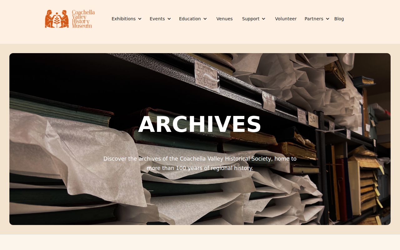 Coachella city directory research at the Coachella Valley History Museum archives