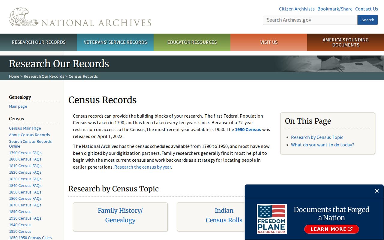 Coachella city directory census research at the National Archives