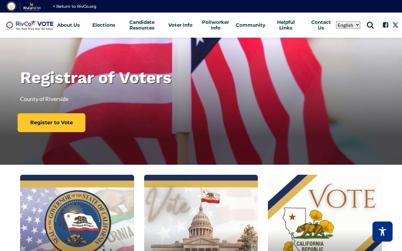 Coachella neighbors Riverside Registrar of Voters public contact context