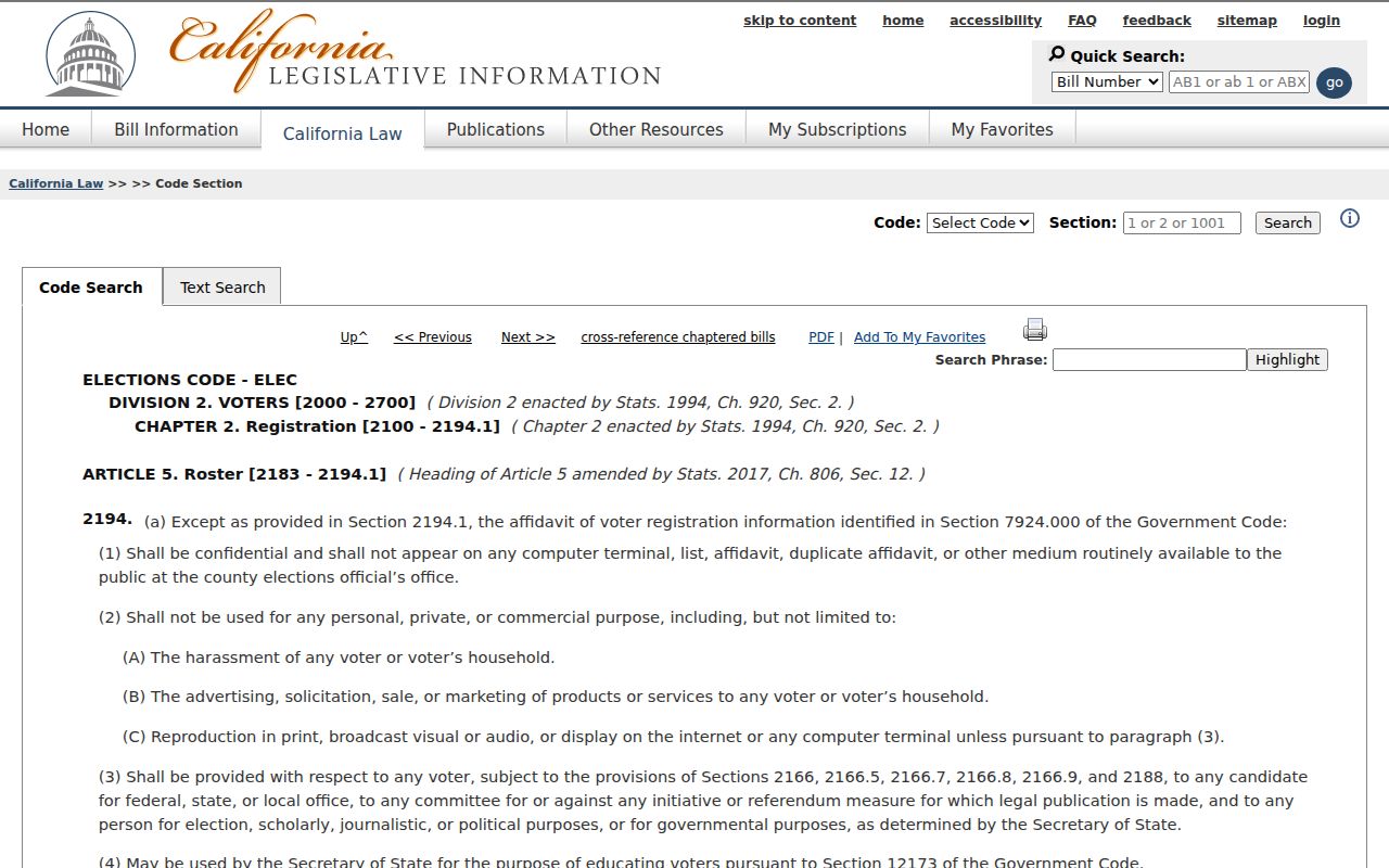 Coachella neighbors voter information confidentiality law context