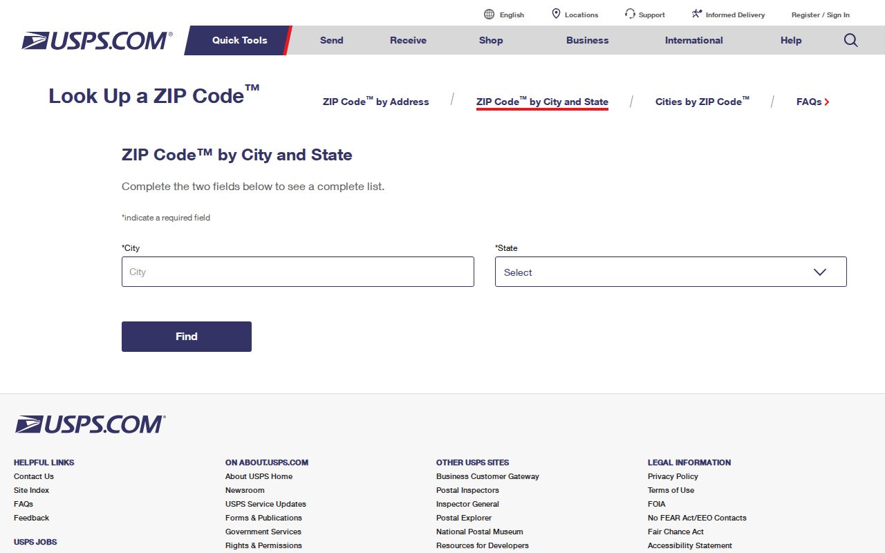 Coachella ZIP code directory USPS city and state lookup